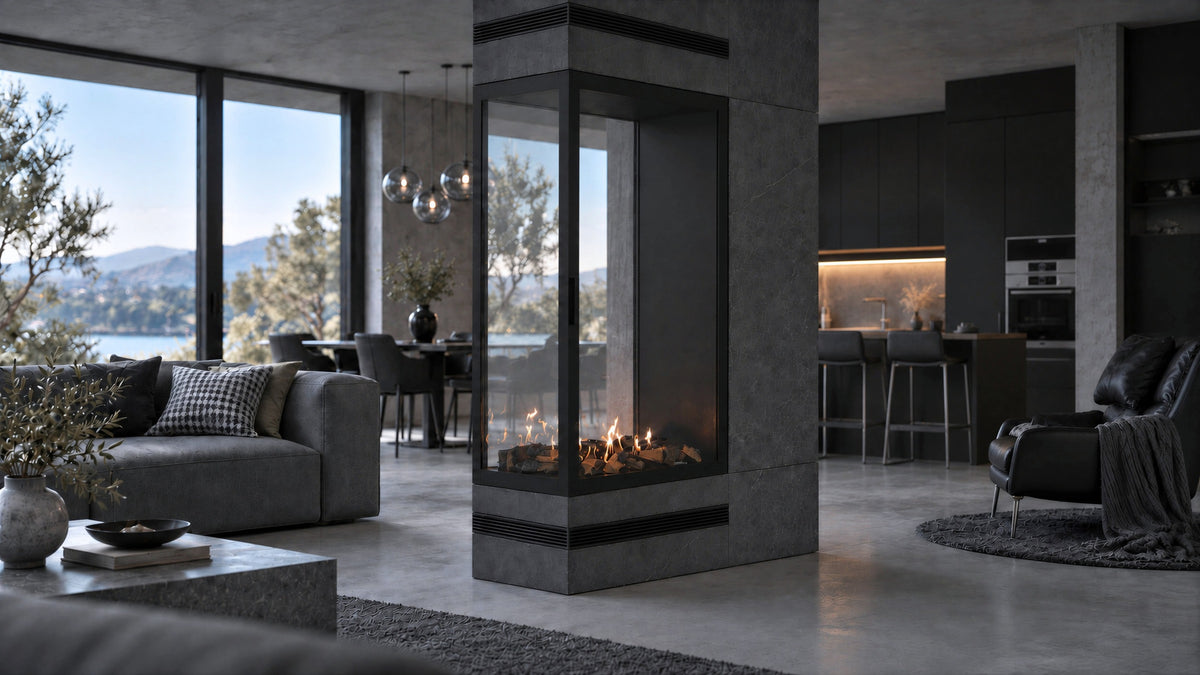 Saint Roomdivider with Full Glass 80 x 140 cm