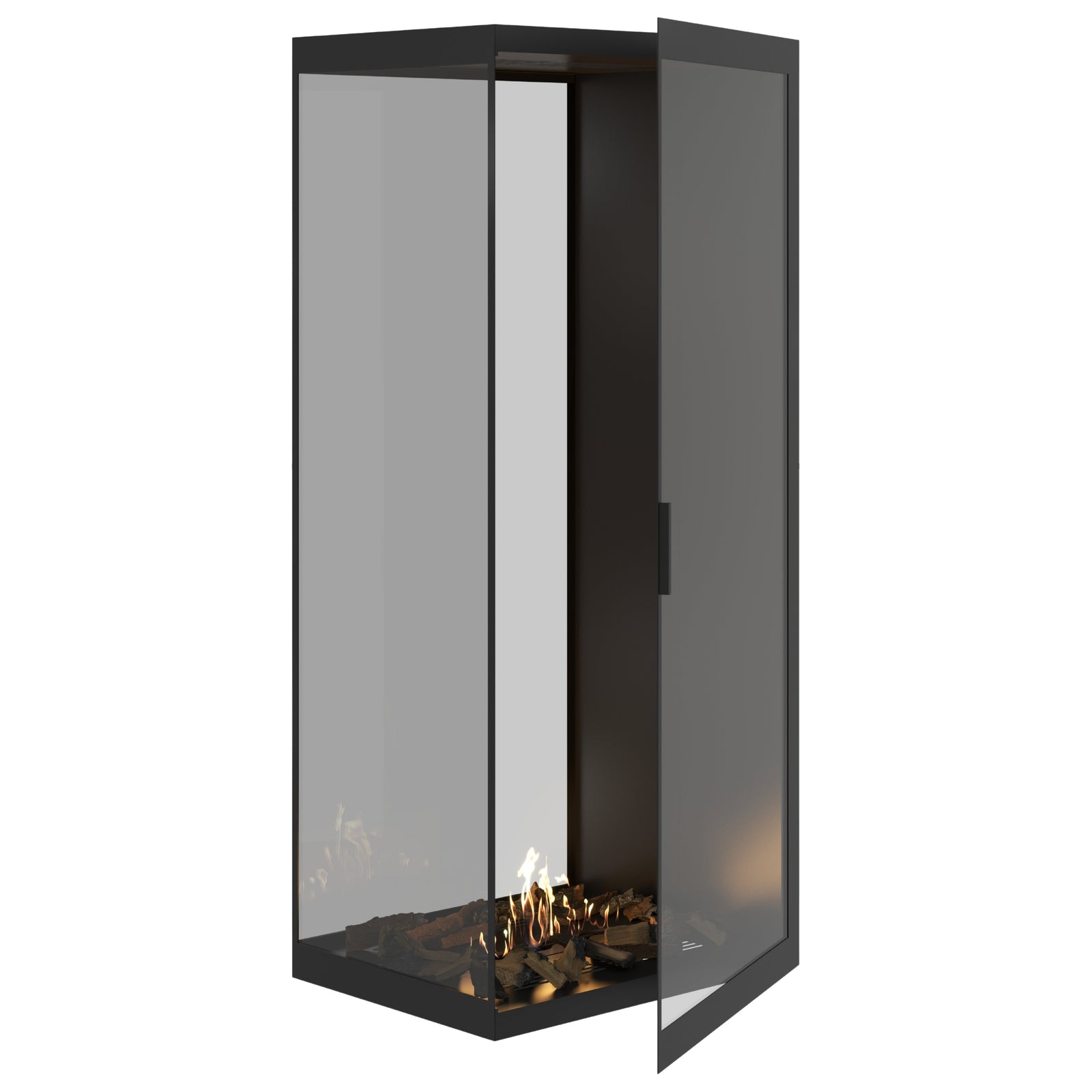 Saint Roomdivider with Full Glass 80 x 200 cm
