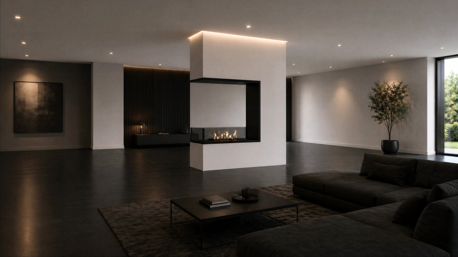 Saint Roomdivier Vertical Built-in Fireplace 60 x 100 cm