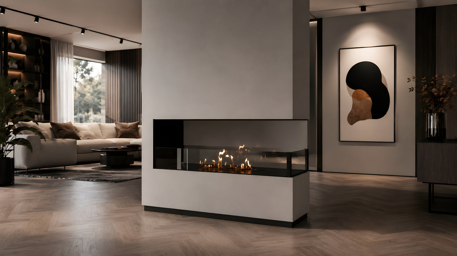 Saint U Shape Three-sided Built-in Fireplace 120 cm