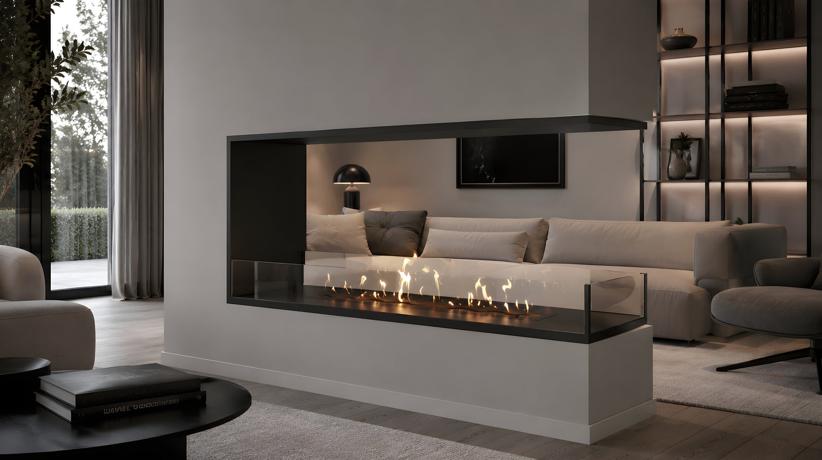 Saint U Shape Three-sided Built-in Fireplace 130 cm