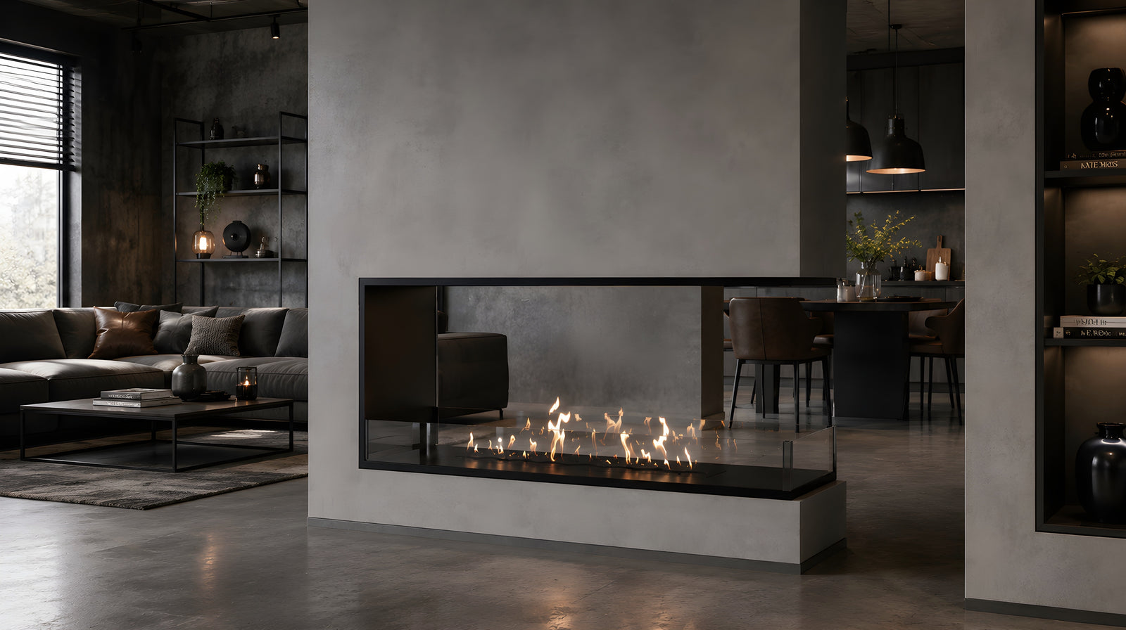 Saint U Shape Three-sided Built-in Fireplace 150 cm