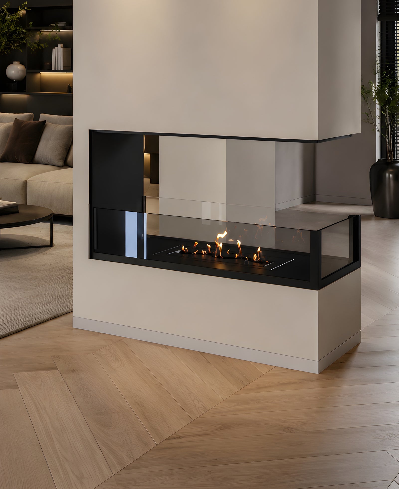 Saint U Shape Three-sided Built-in Fireplace 60 cm