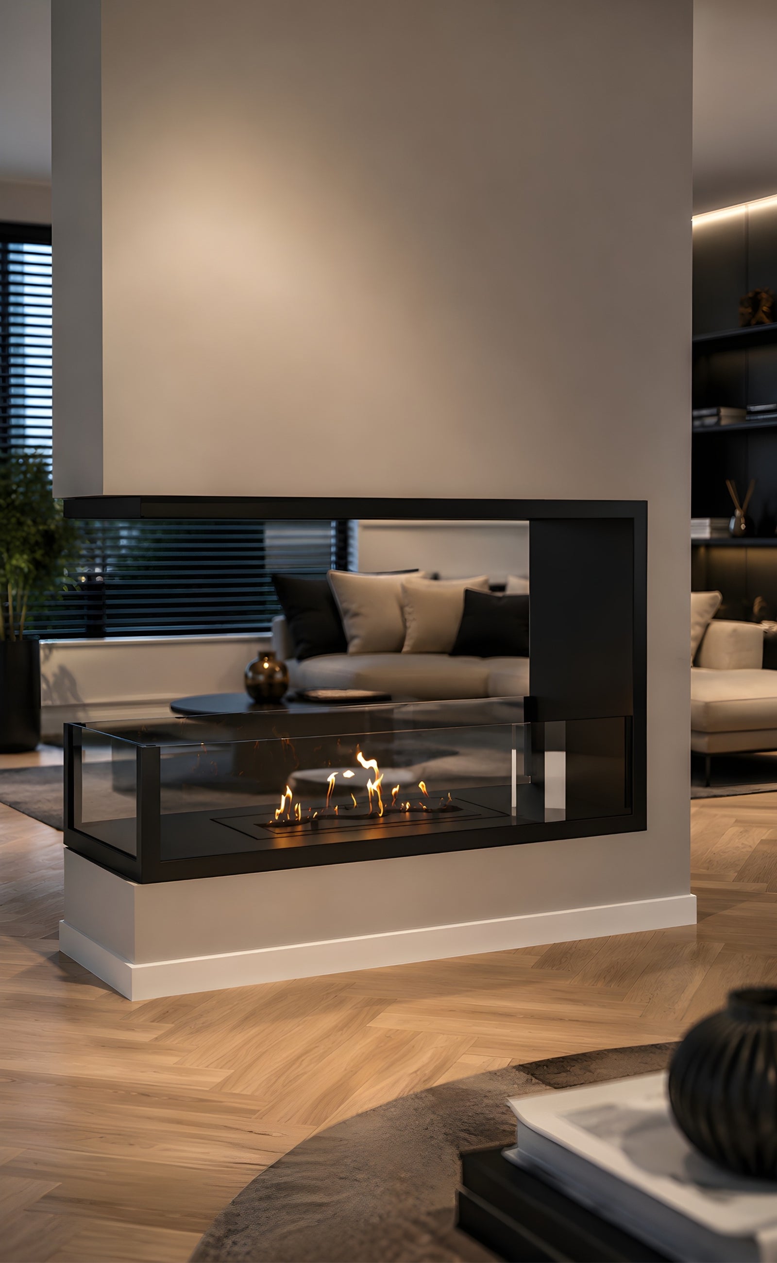 Saint U Shape Three-sided Built-in Fireplace 60 cm