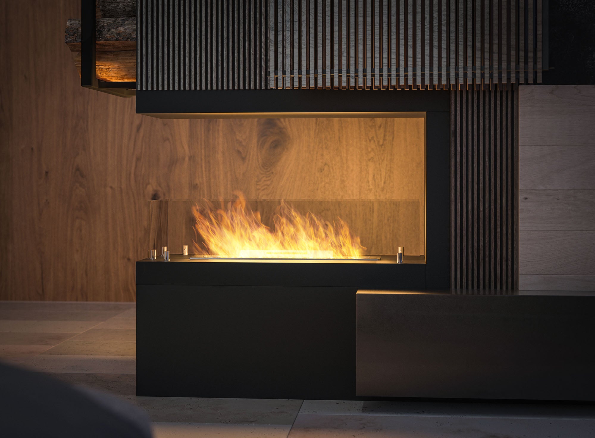 Inside U Bio Ethanol Built-in Fireplace 70 cm