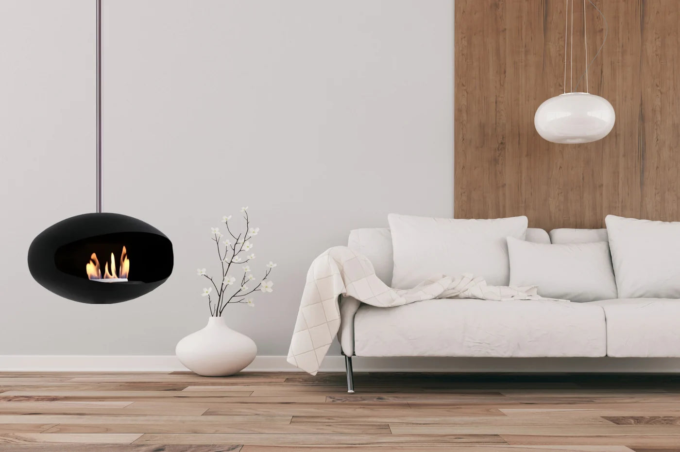 Selected Bio Ethanol Ceiling Fireplace D60 cm