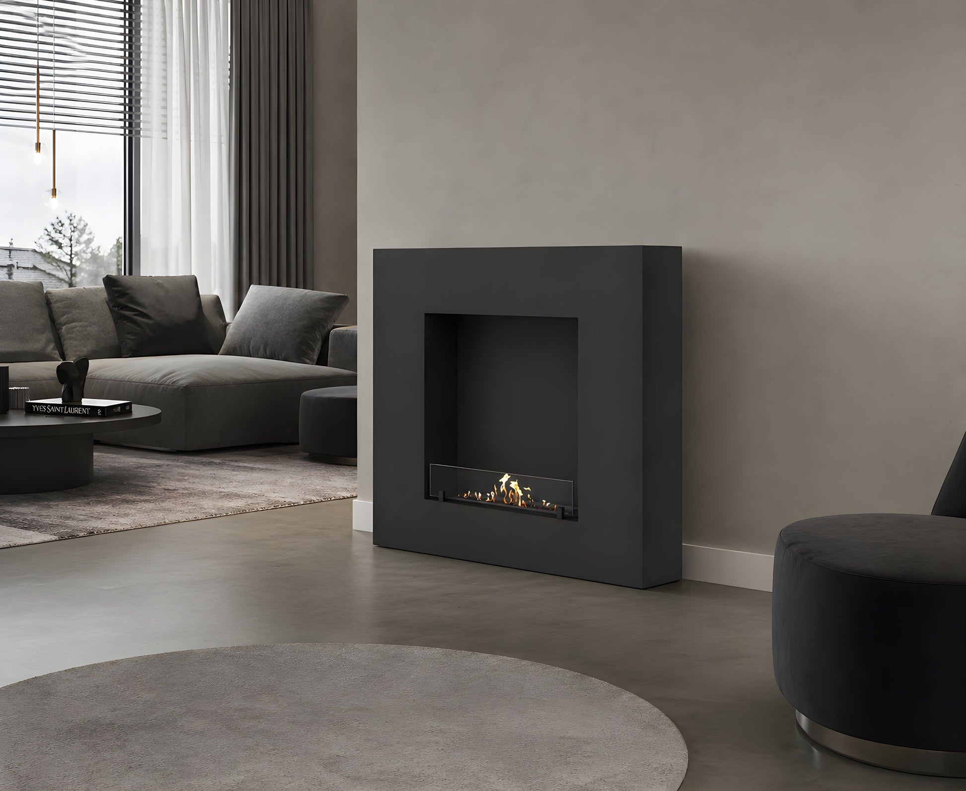 Selected Box Freestanding Fireplace 120 cm