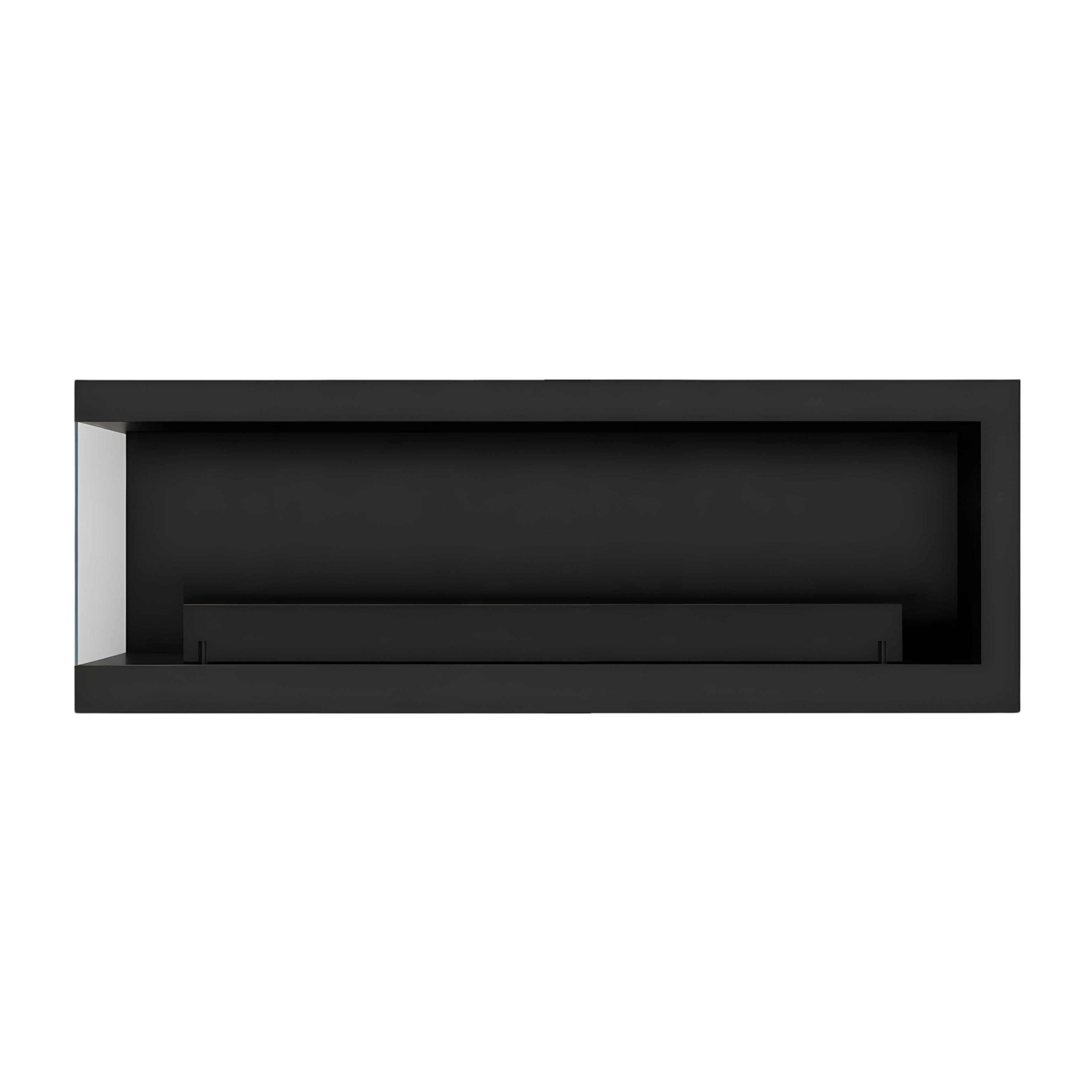 Image of Selected Box Right Wall Mounting Fireplace Black 140 cm