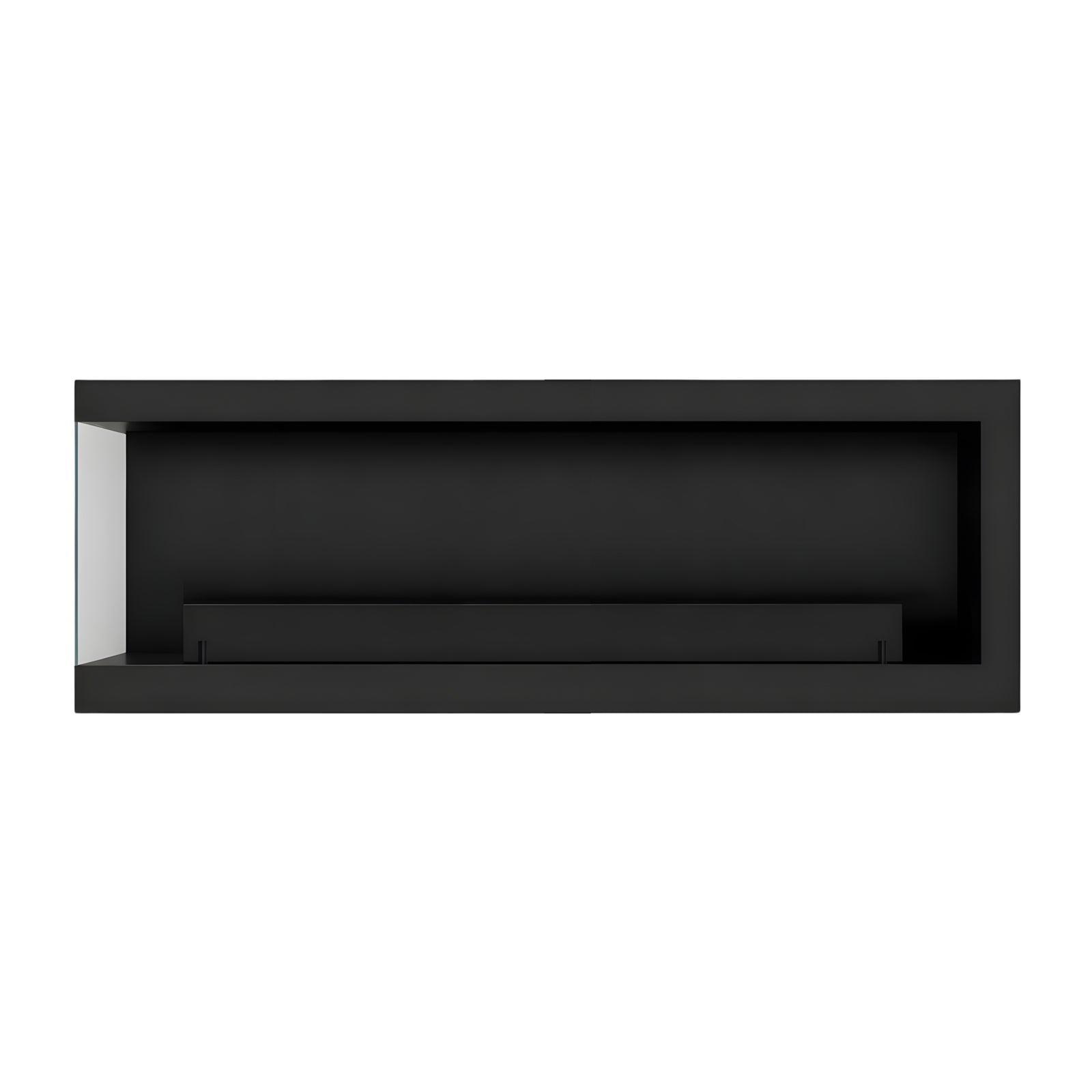 Selected Box Left Wall Mounting Fireplace Black 120 cm