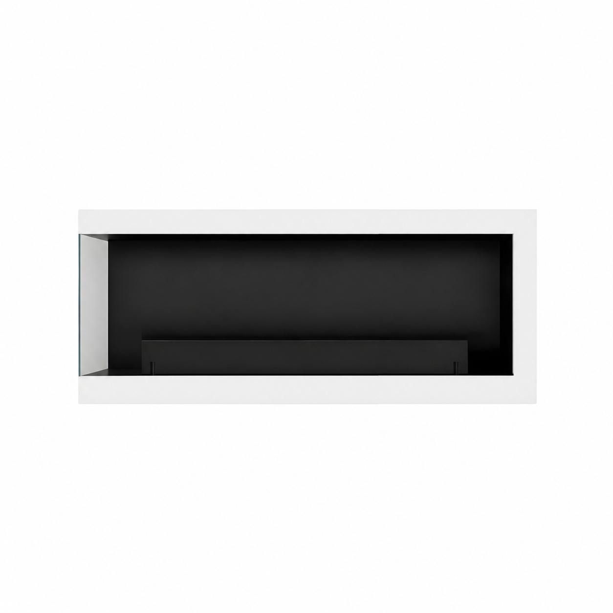 Image of Selected Box Left Wall Mounting Fireplace White 100 cm