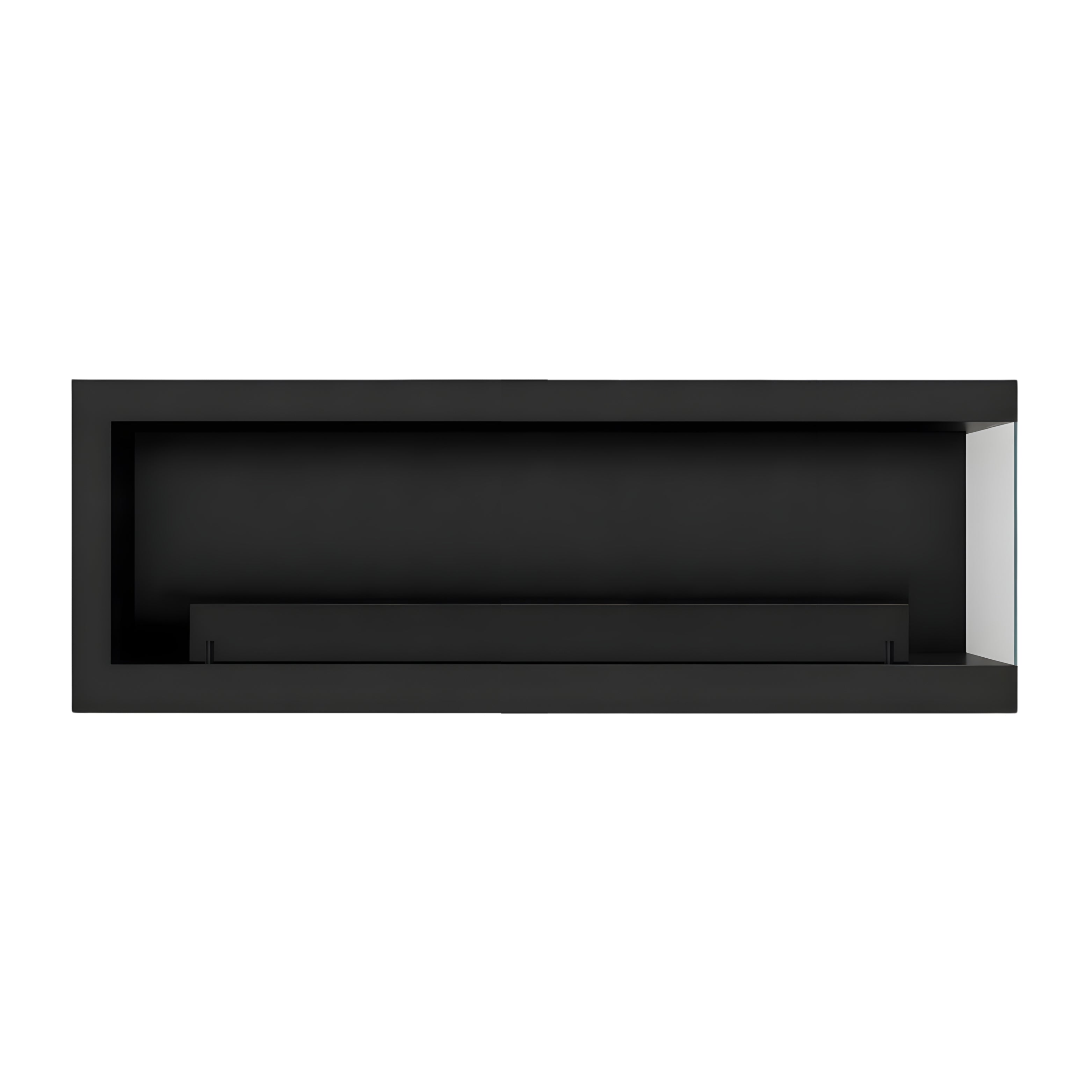 Image of Selected Box Left Wall Mounting Fireplace Black 140 cm