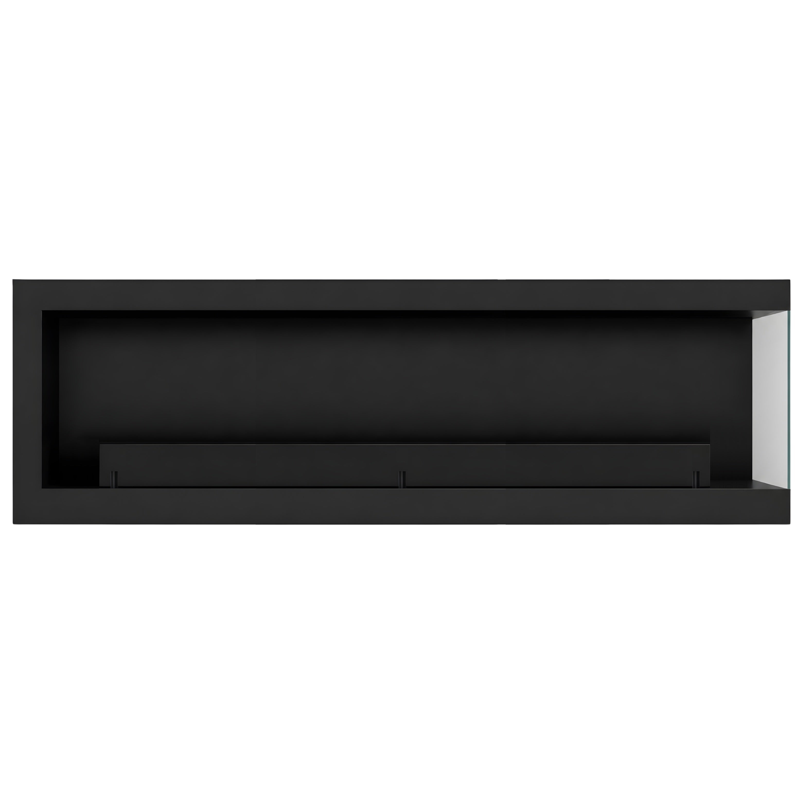 Image of Selected Box Right Wall Mounting Fireplace Black 160 cm