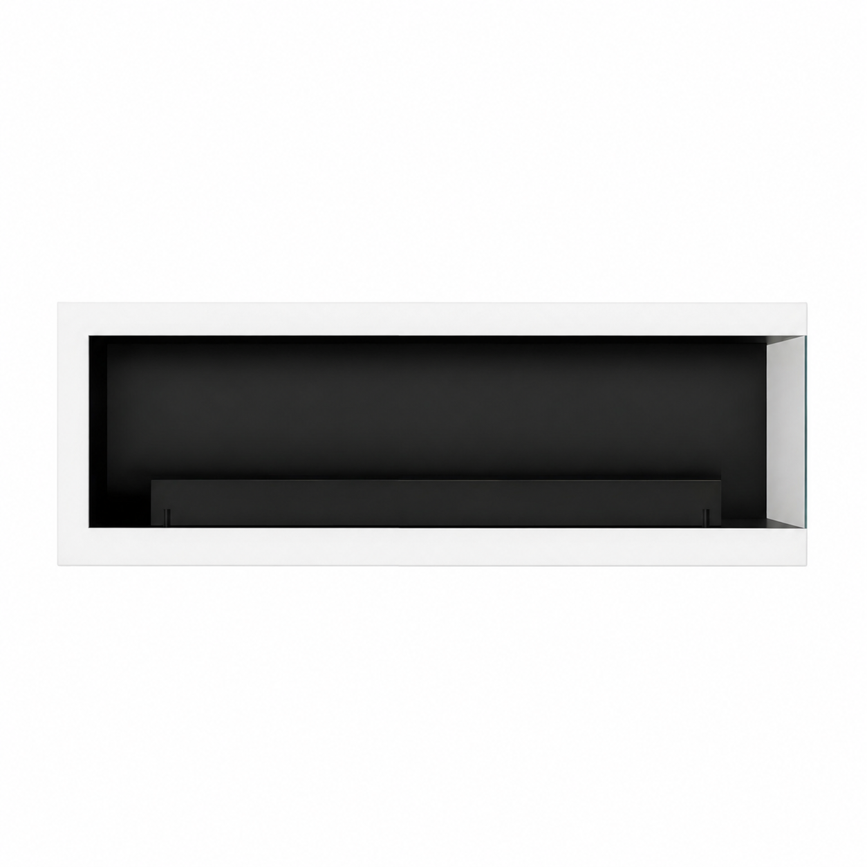 Selected Box Right Wall Mounting Fireplace White 120 cm