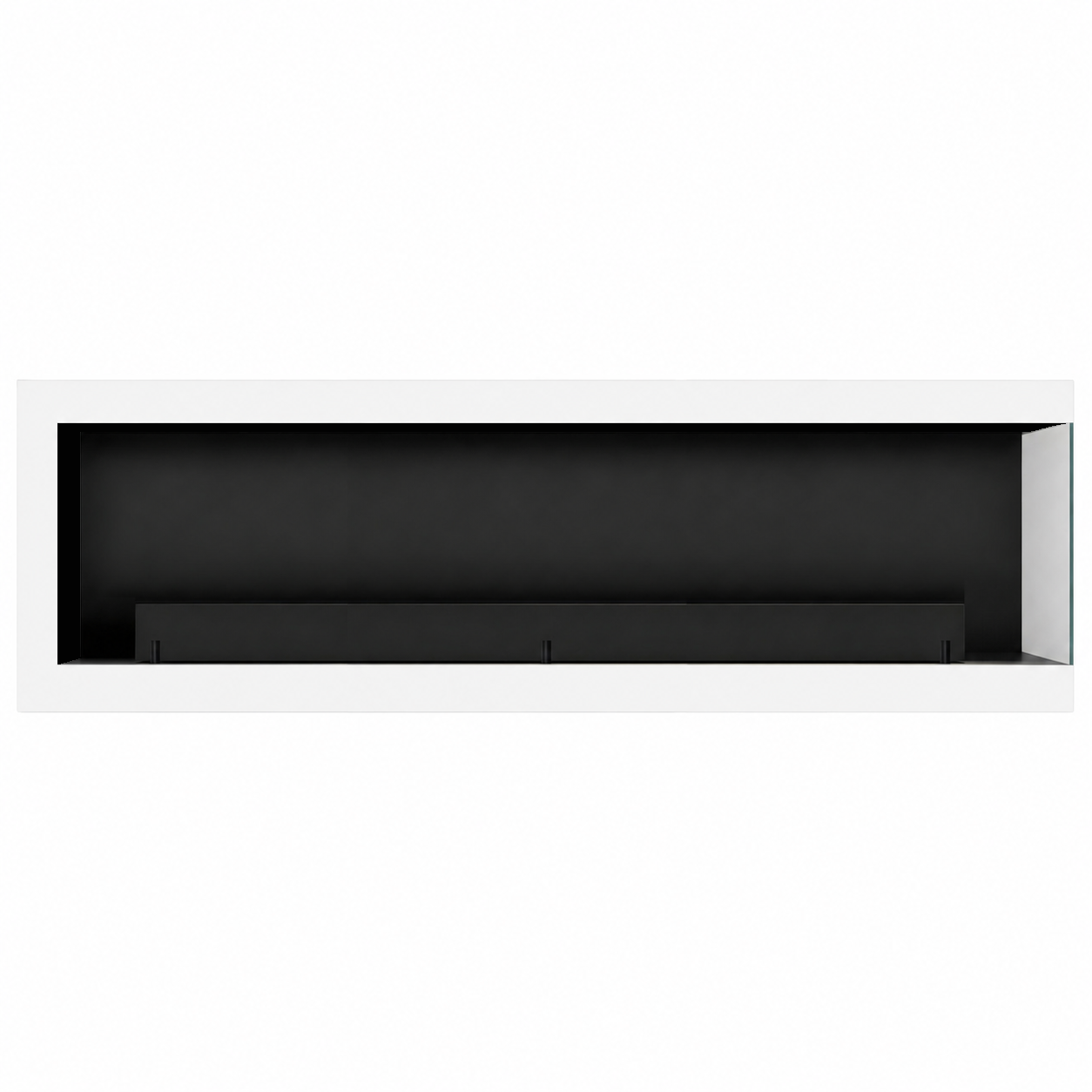 Image of Selected Box Right Wall Mounting Fireplace White 140 cm