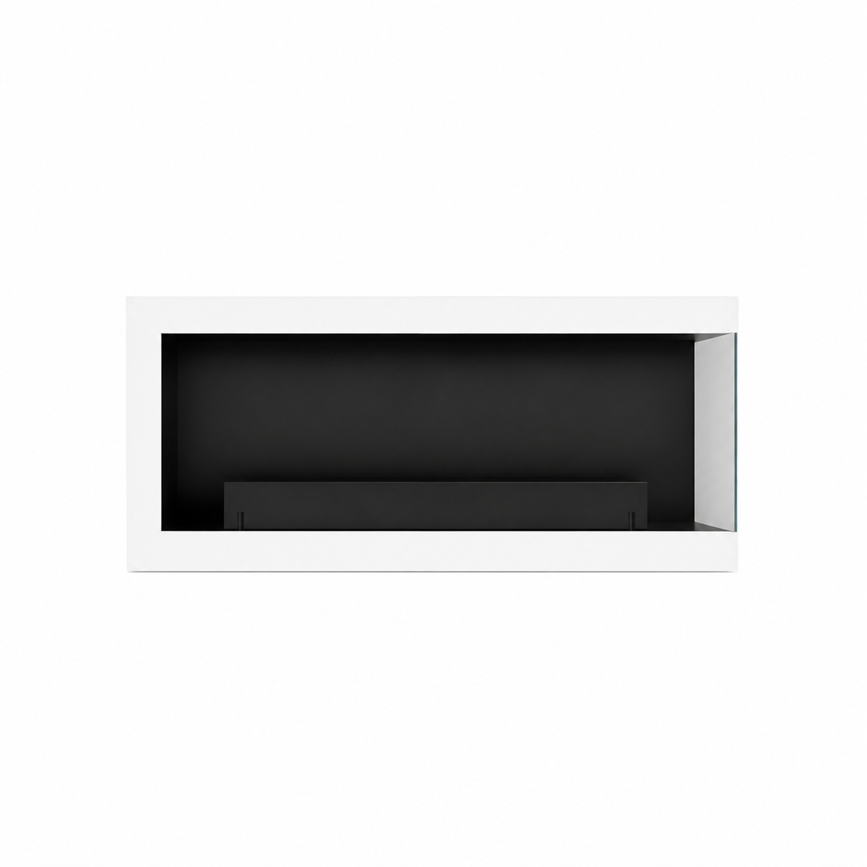 Image of Selected Box Right Wall Mounting Fireplace White 80 cm