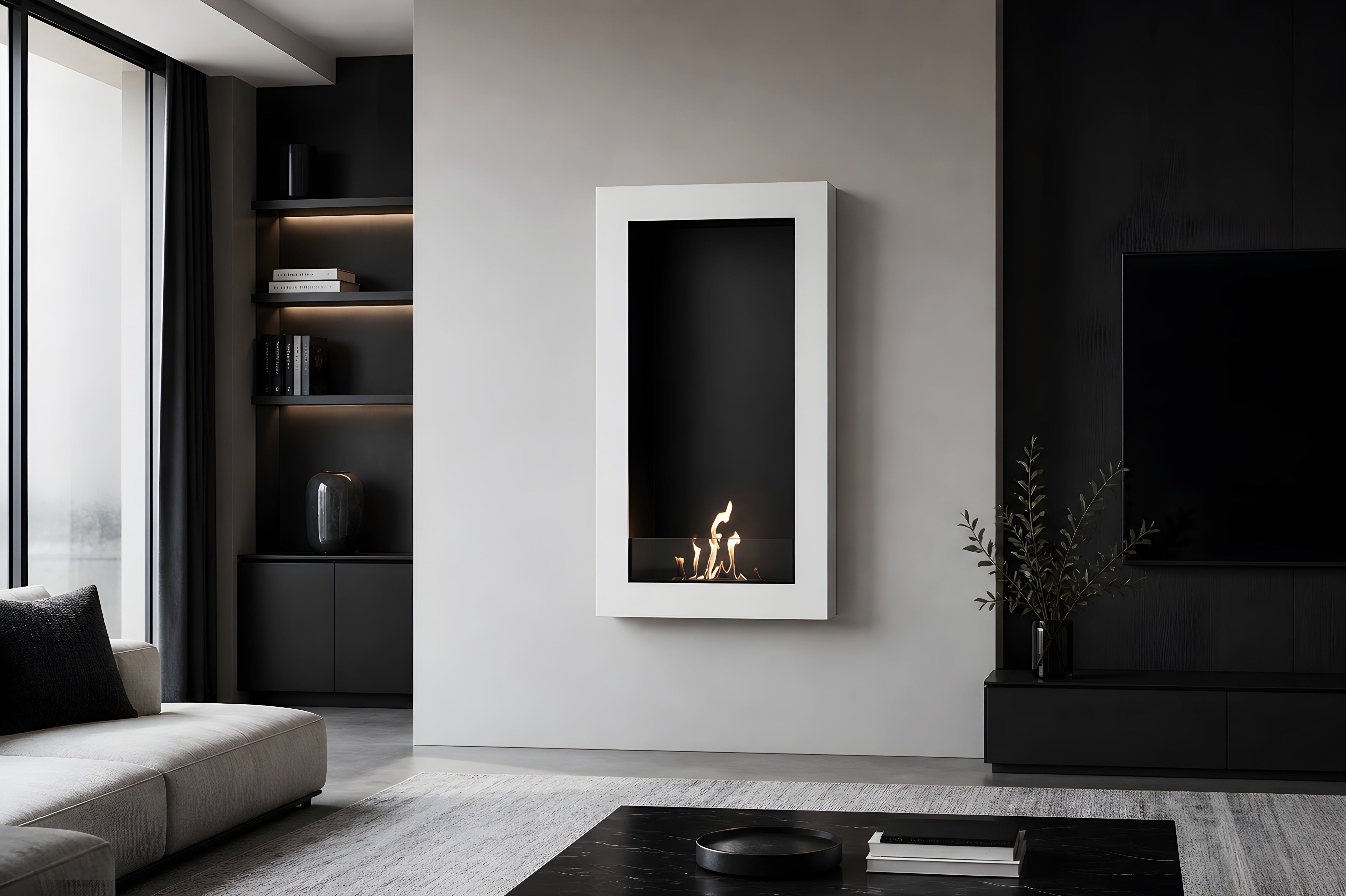 Image of Selected Box Vertical Wall Mounting White 60 x 100 cm