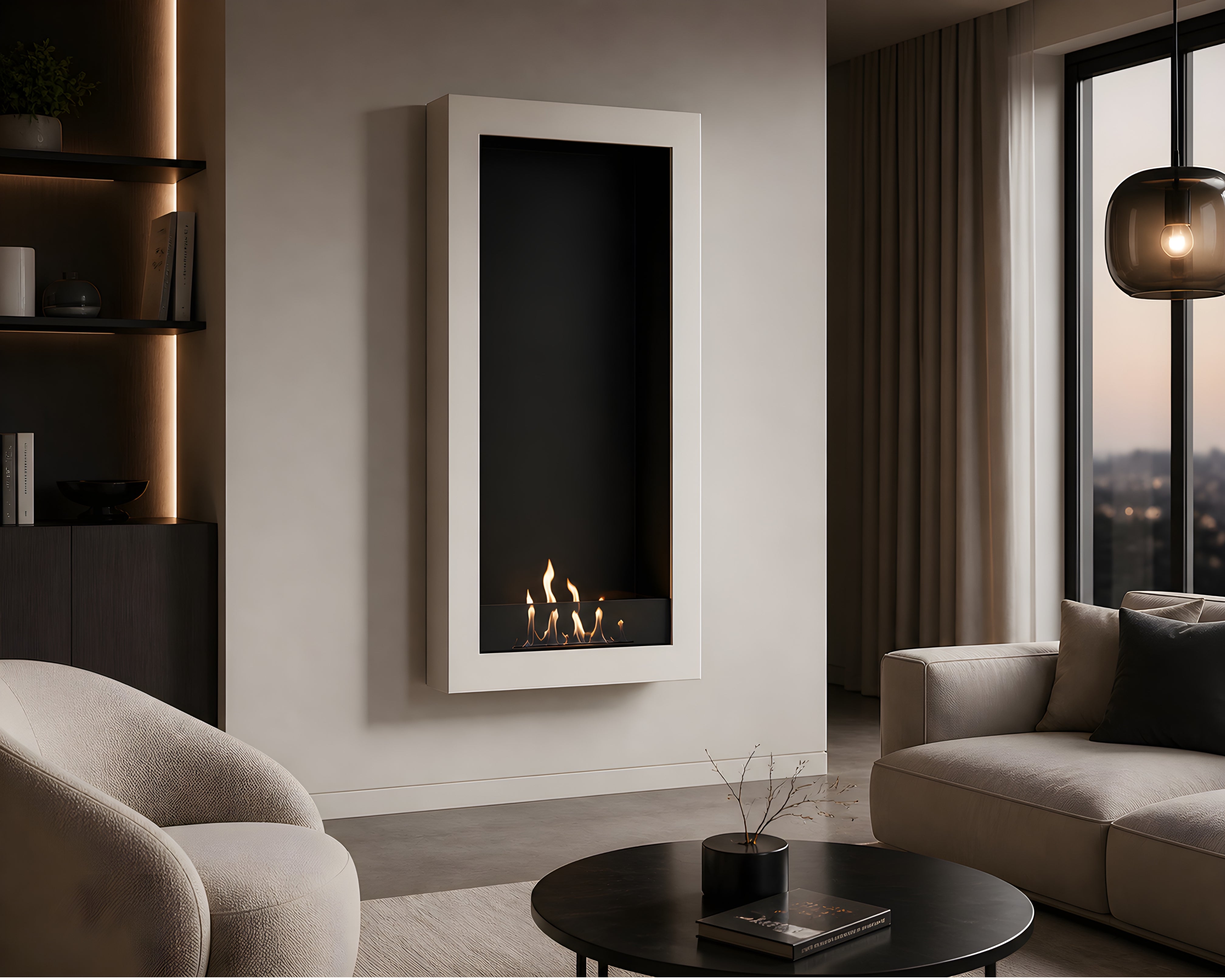 Image of Selected Box Vertical Wall Mounting White 70 x 200 cm