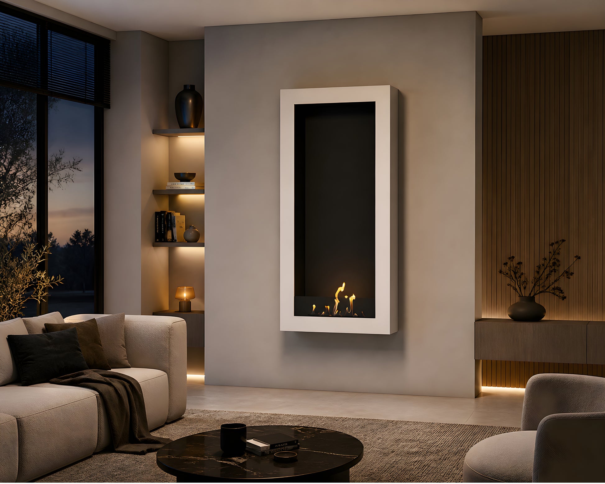 Selected Box Vertical Wall Mounting White 70 x 200 cm