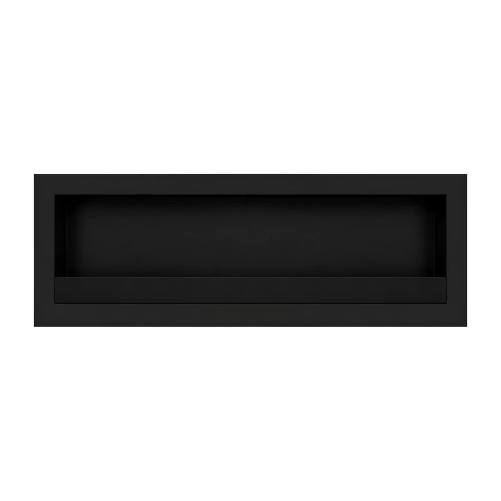 Image of Selected Box Wall Mounting Fireplace Black 120 cm
