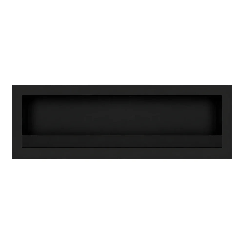 Selected Box Wall Mounting Fireplace Black 140 cm
