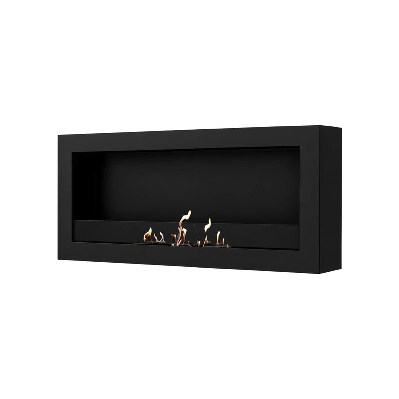 Selected Box Wall Mounting Fireplace Black 80 cm
