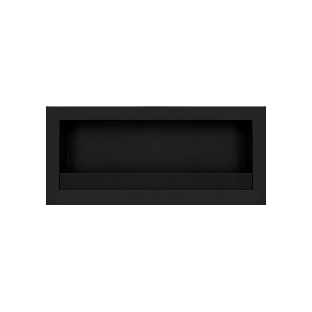 Image of Selected Box Wall Mounting Fireplace Black 80 cm