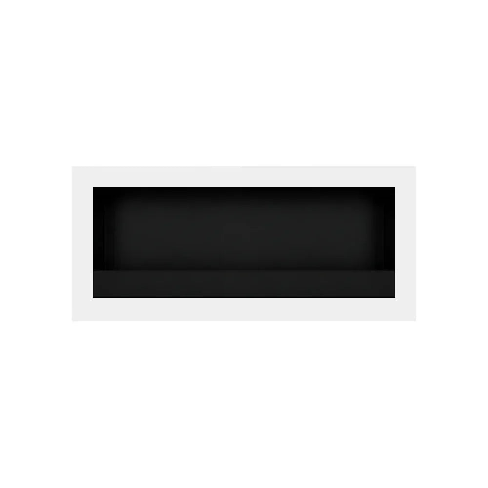 Image of Selected Box Wall Mounting Fireplace White 80 cm