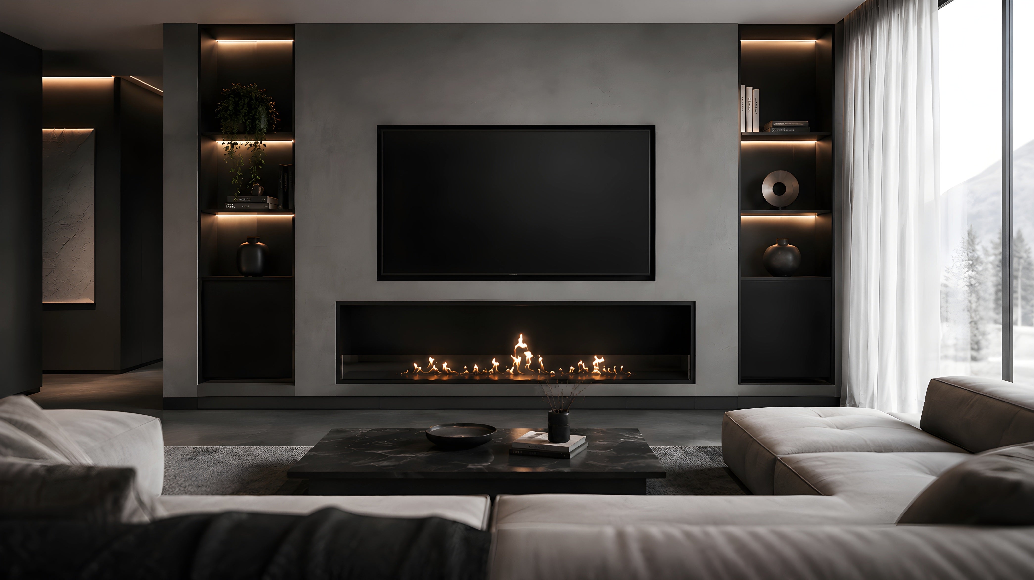 Image of Selected Built-in Fireplace 150 cm