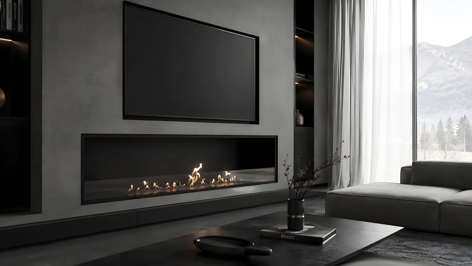 Selected Built-in Fireplace 150 cm