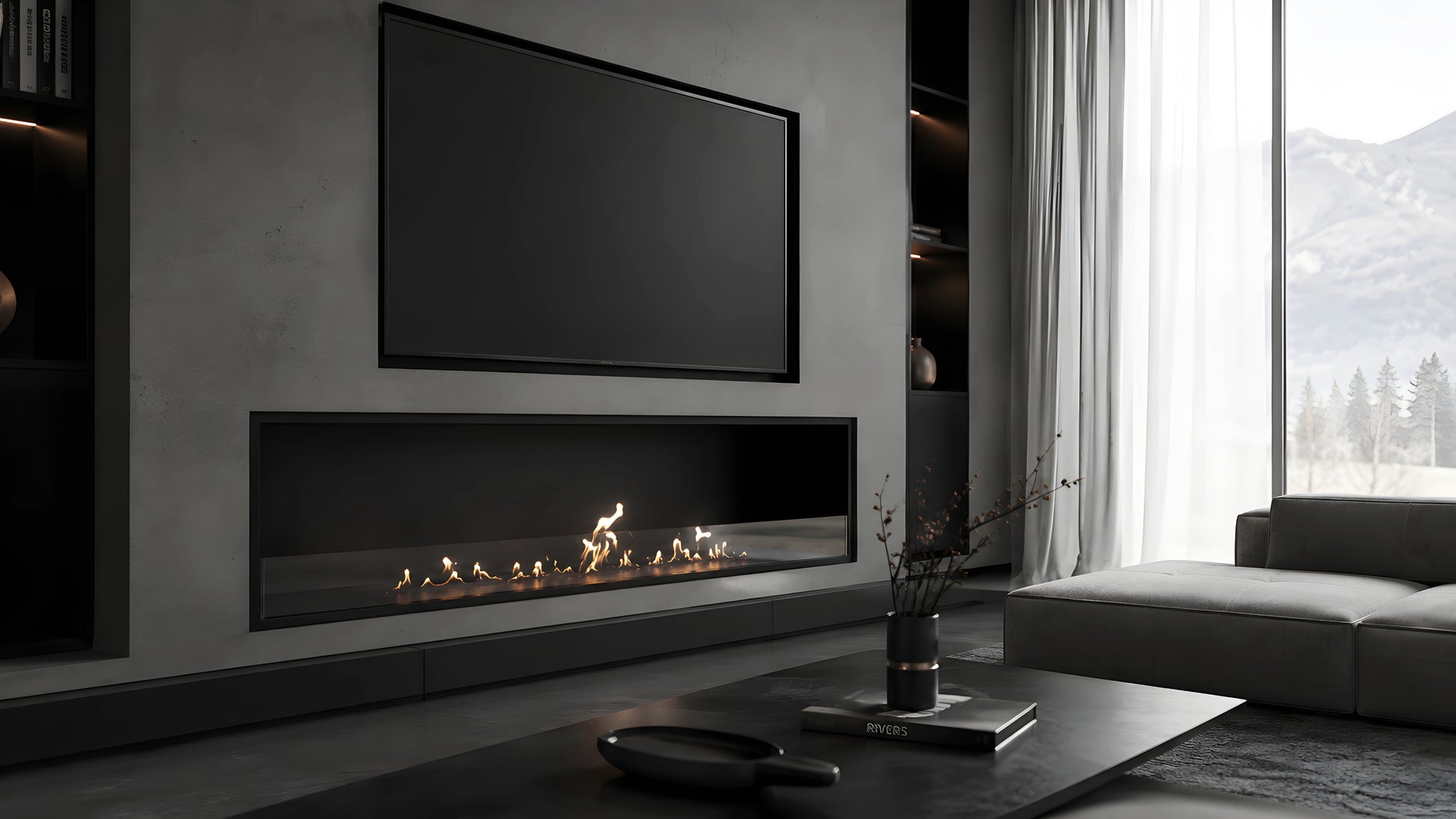 Selected Built-in Fireplace 150 cm