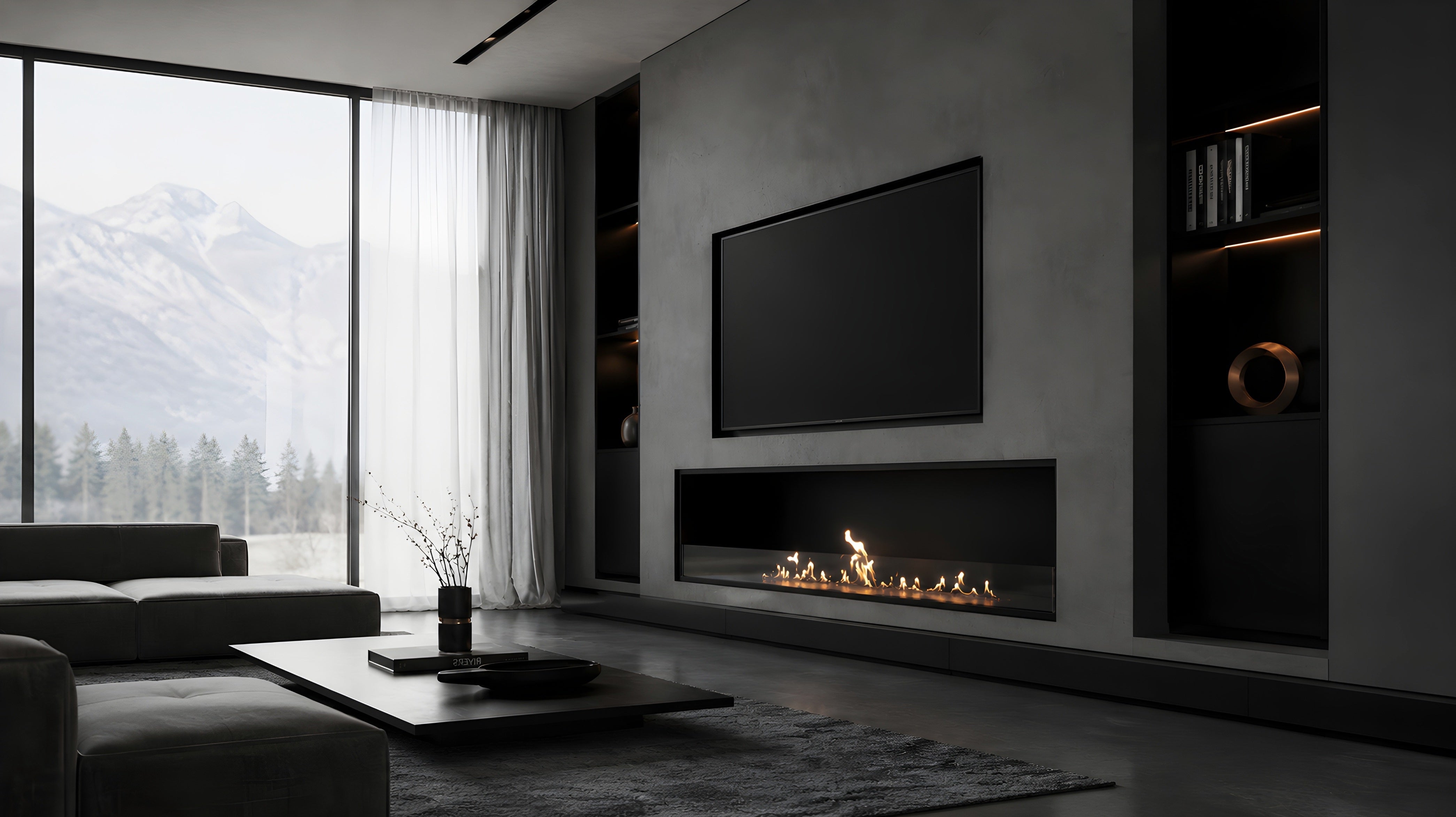 Image of Selected Built-in Fireplace 150 cm