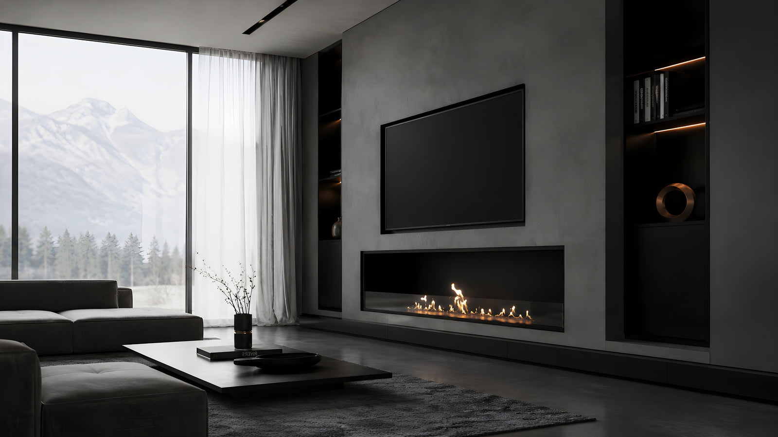 Selected Built-in Fireplace 150 cm