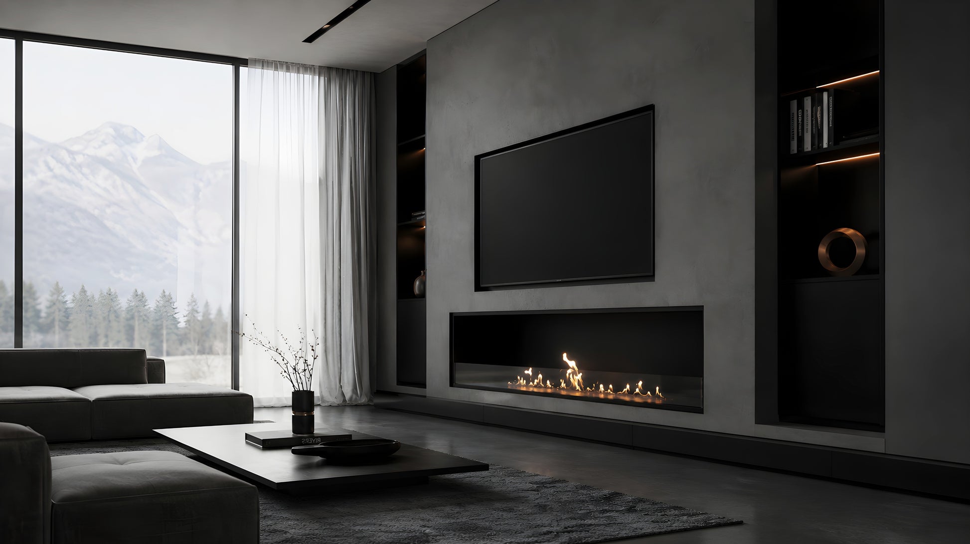 Selected Built-in Fireplace 150 cm