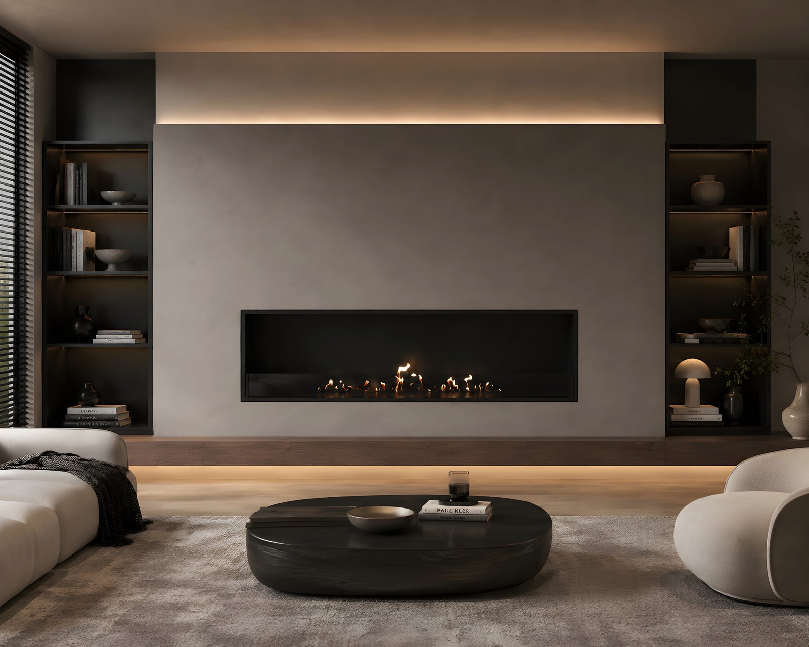 Selected Built-in Fireplace 160 cm