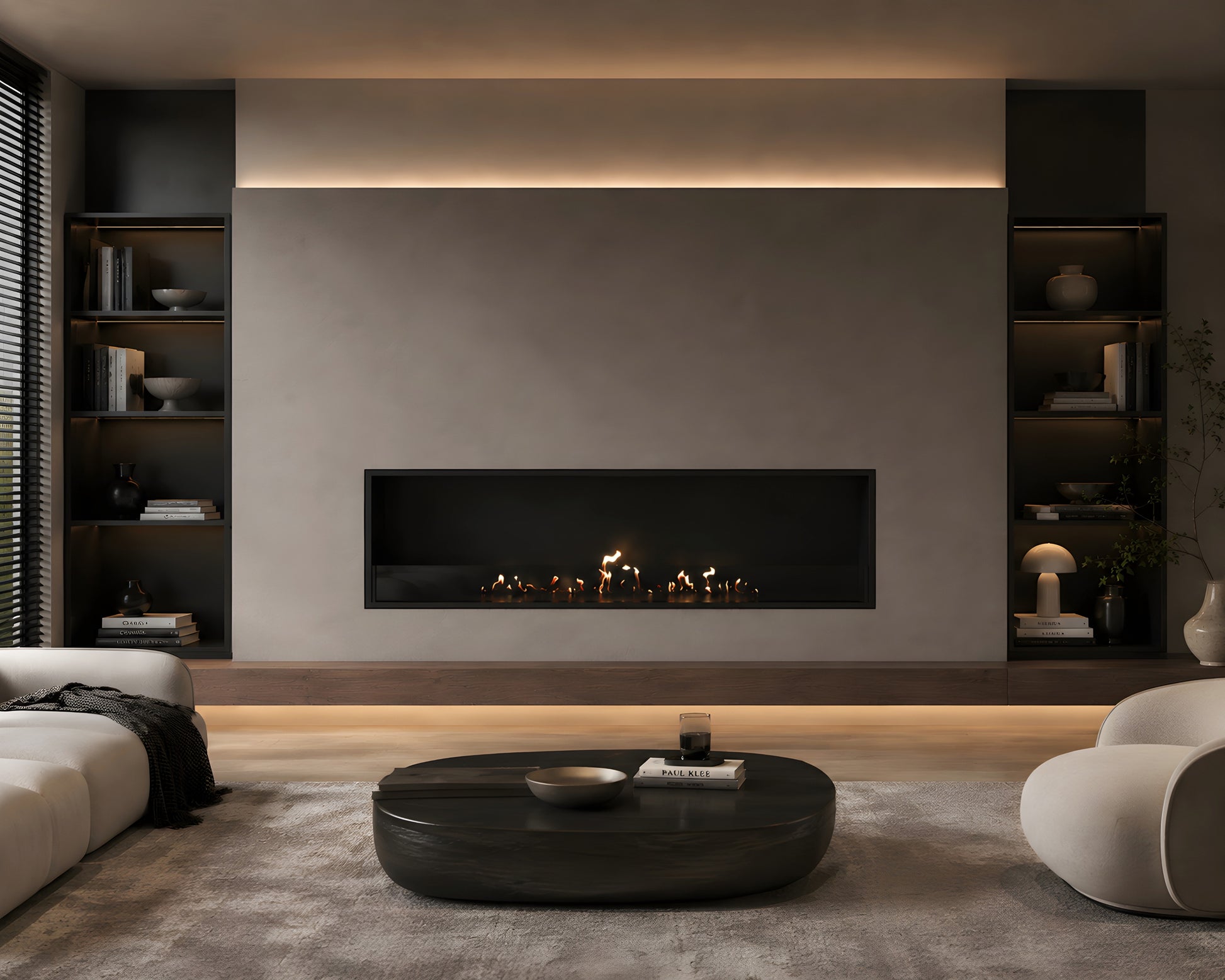 Selected Built-in Fireplace 160 cm