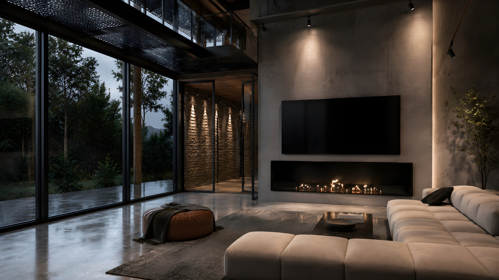Selected Built-in Fireplace 180 cm