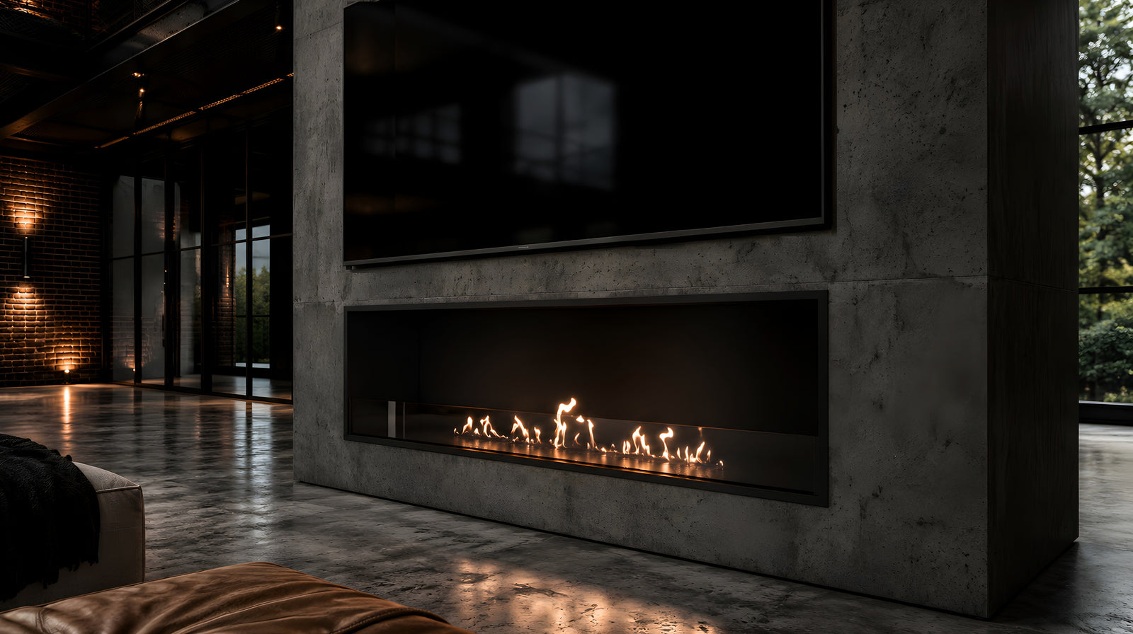 Selected Built-in Fireplace 200 cm