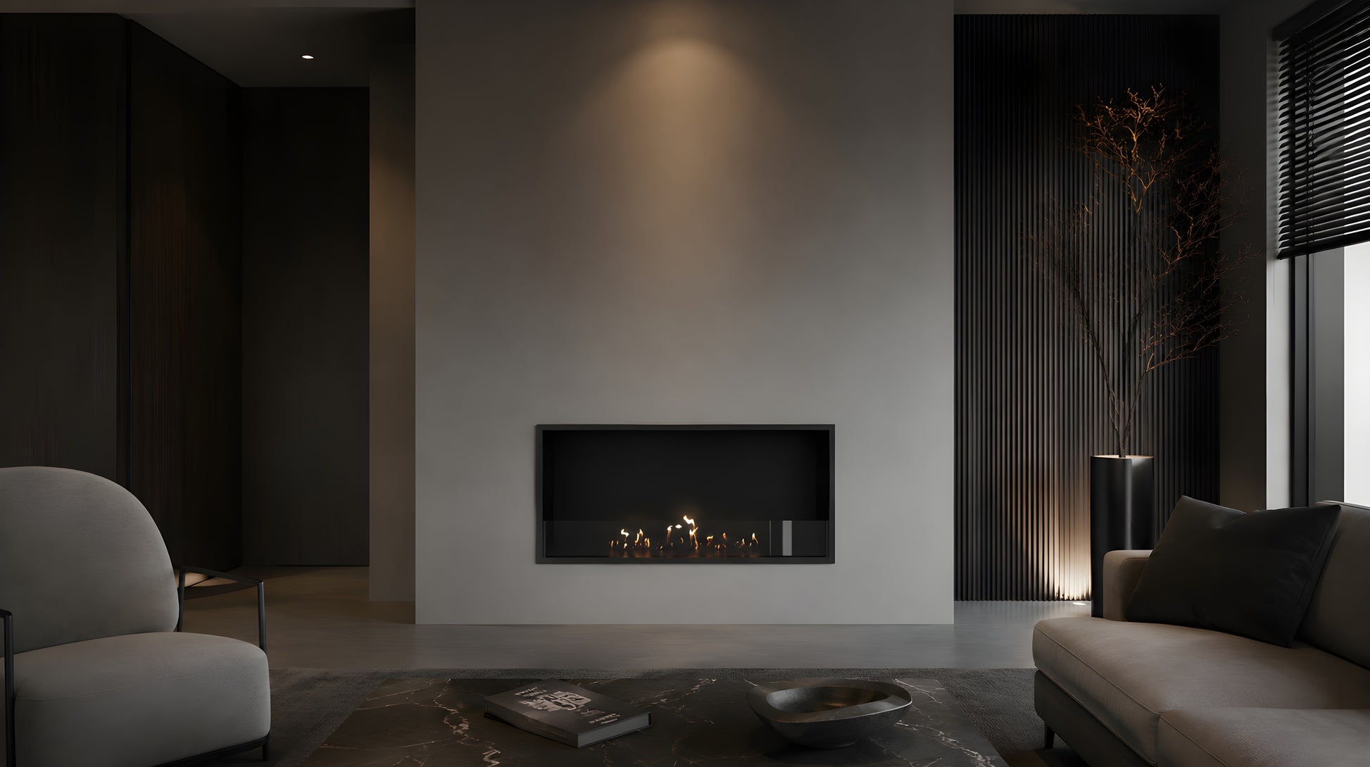 Selected Built-in Fireplace 80 cm