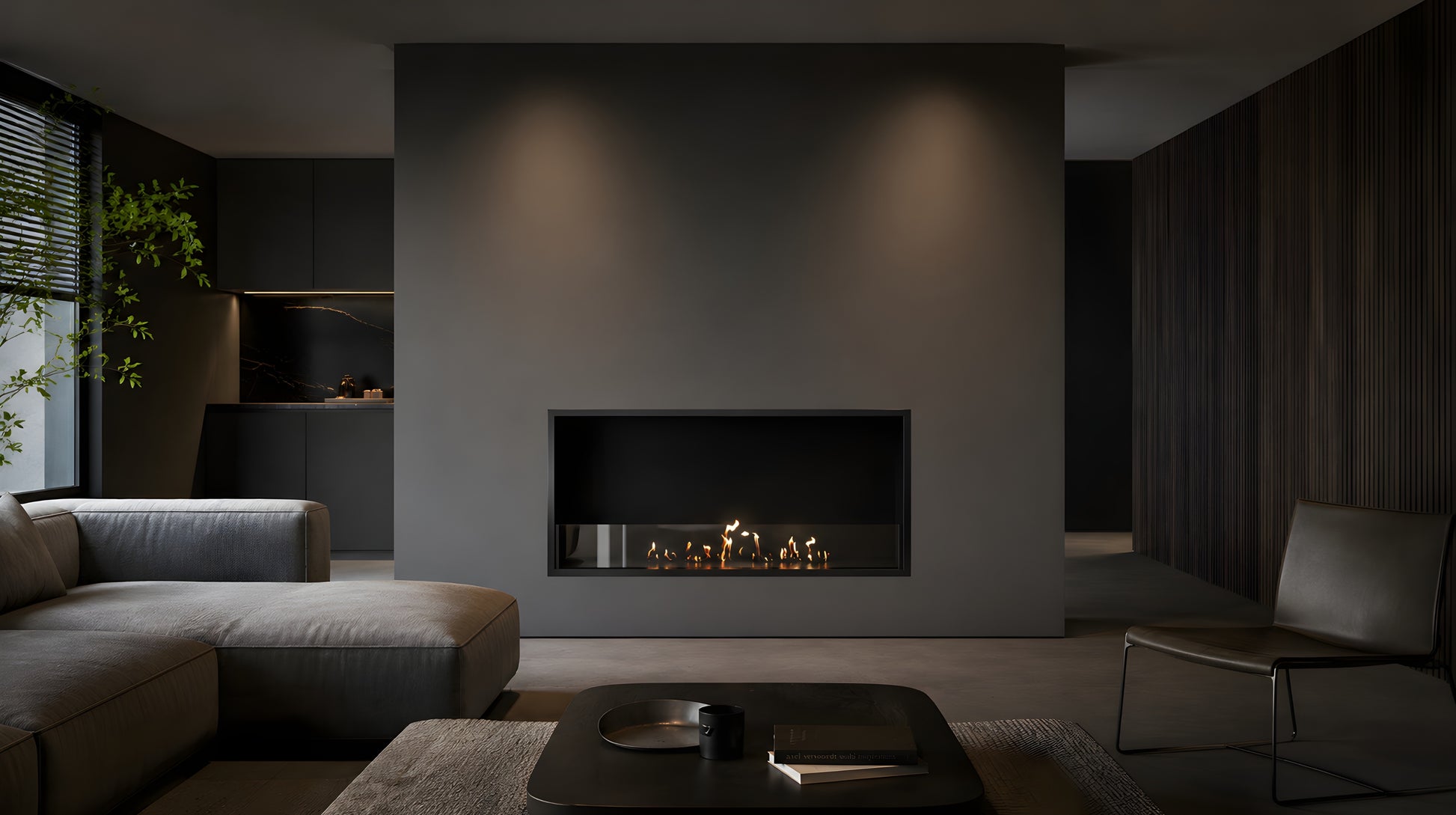 Selected Built-in Fireplace 80 cm