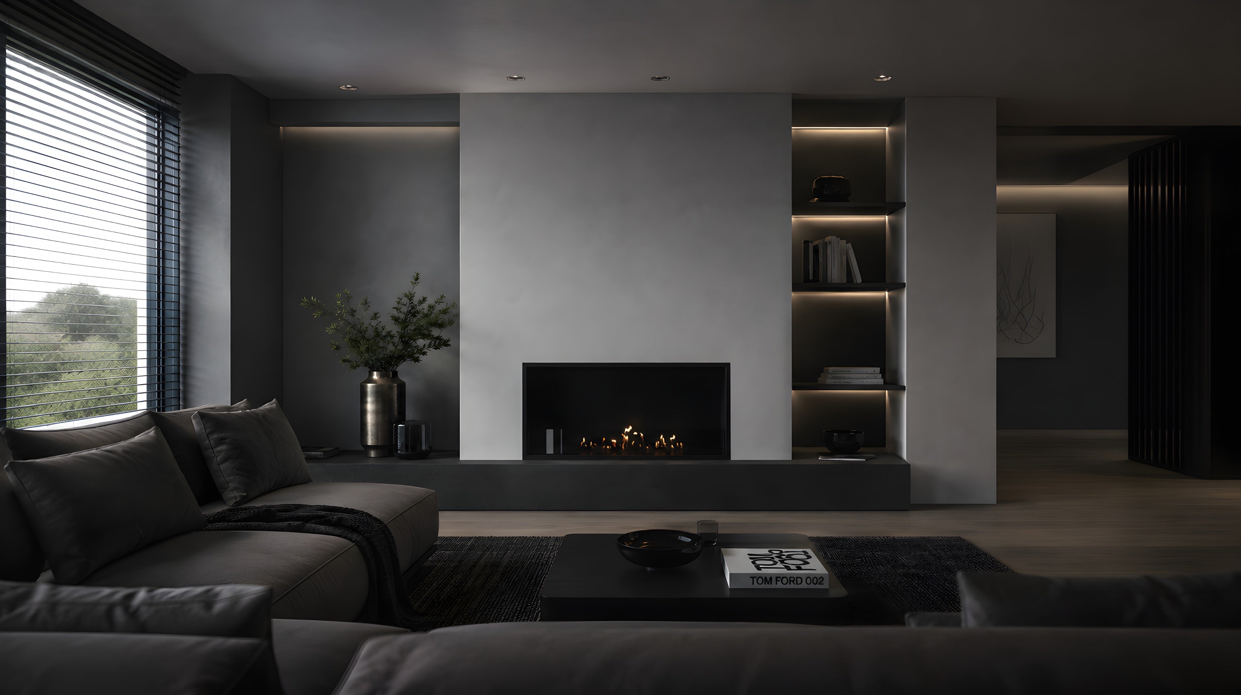 Image of Selected Built-in Fireplace 90 cm