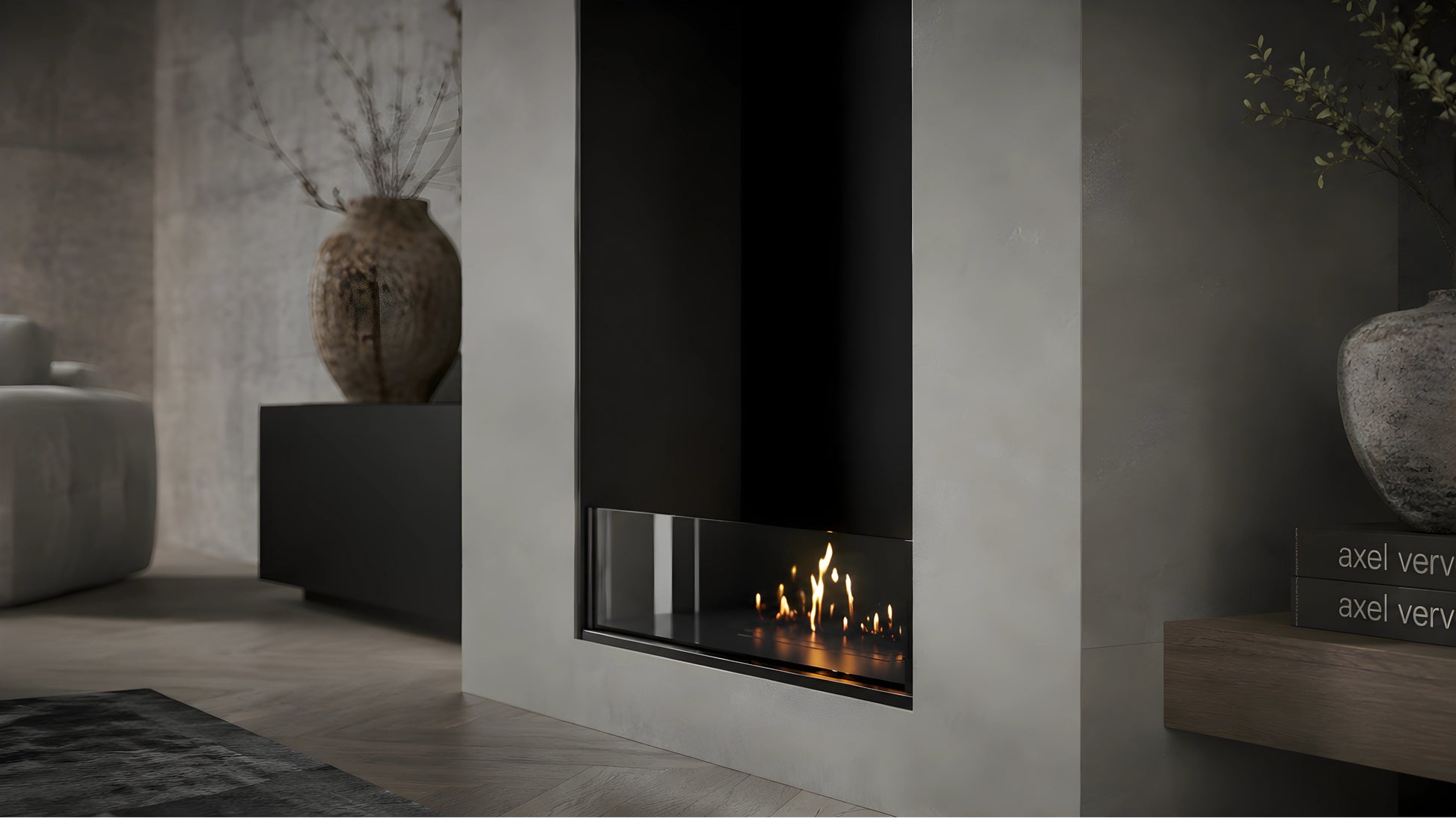 Selected Vertical Fireplace 60 x 100 cm