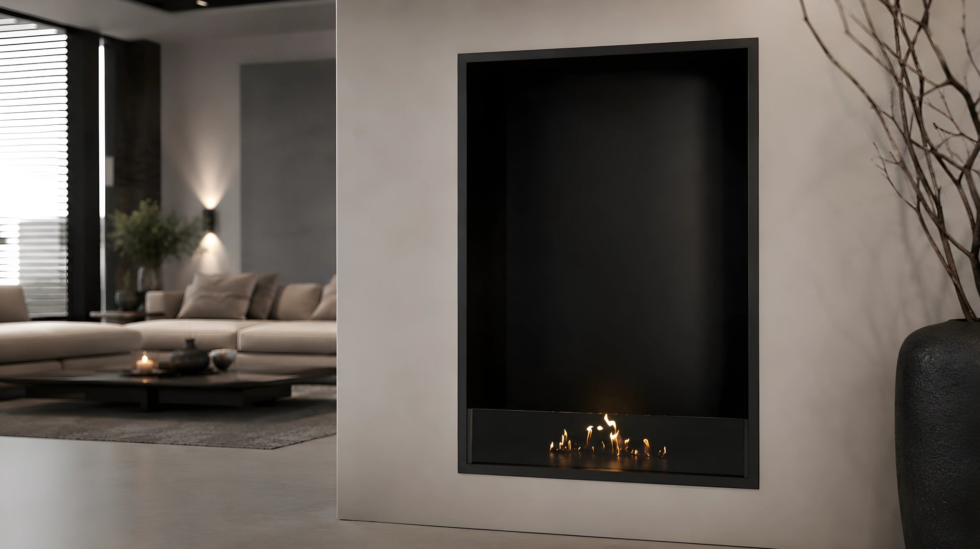 Selected Vertical Fireplace 70 x 100 cm