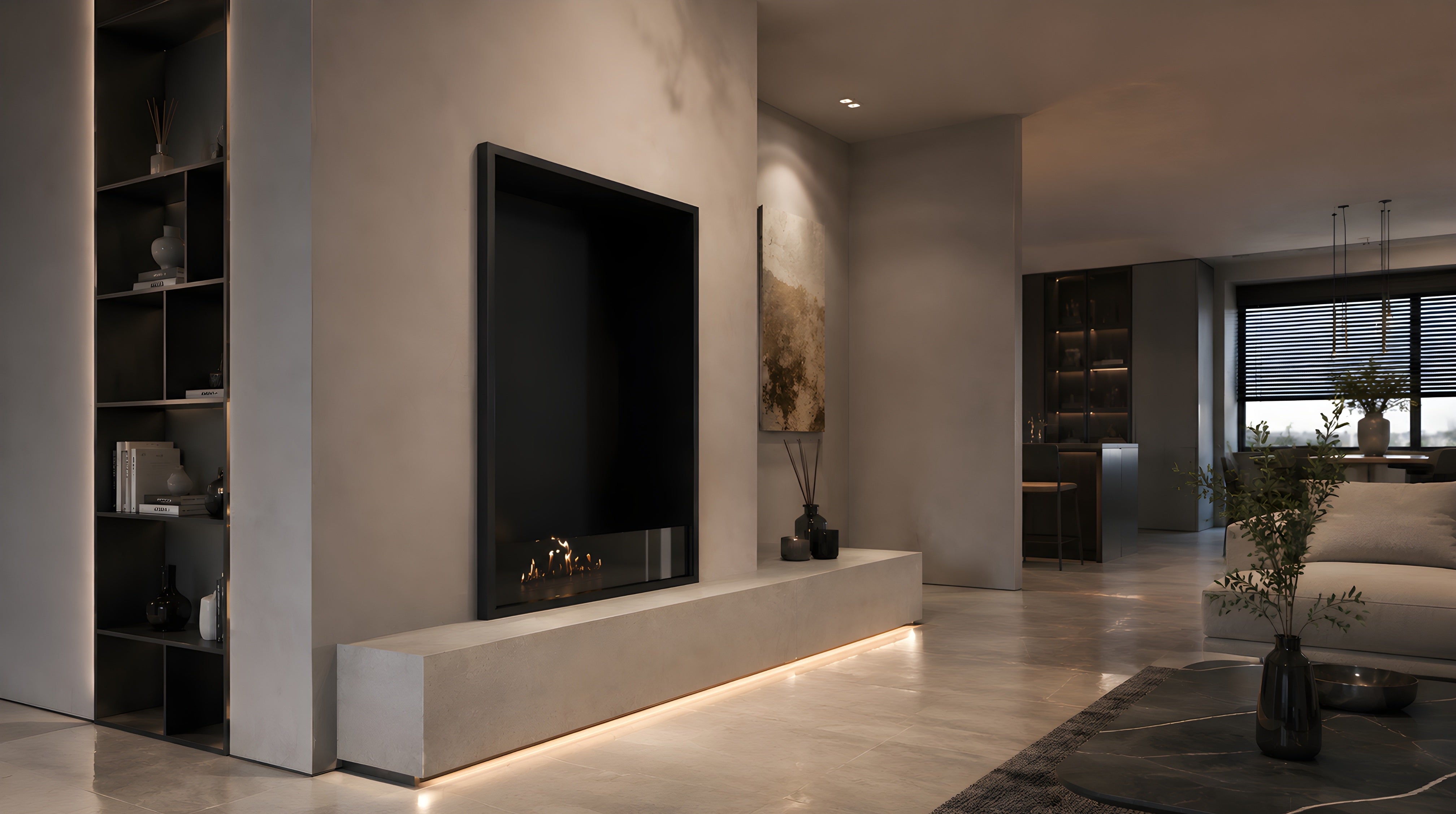 Image of Selected Vertical Fireplace 70 x 120 cm