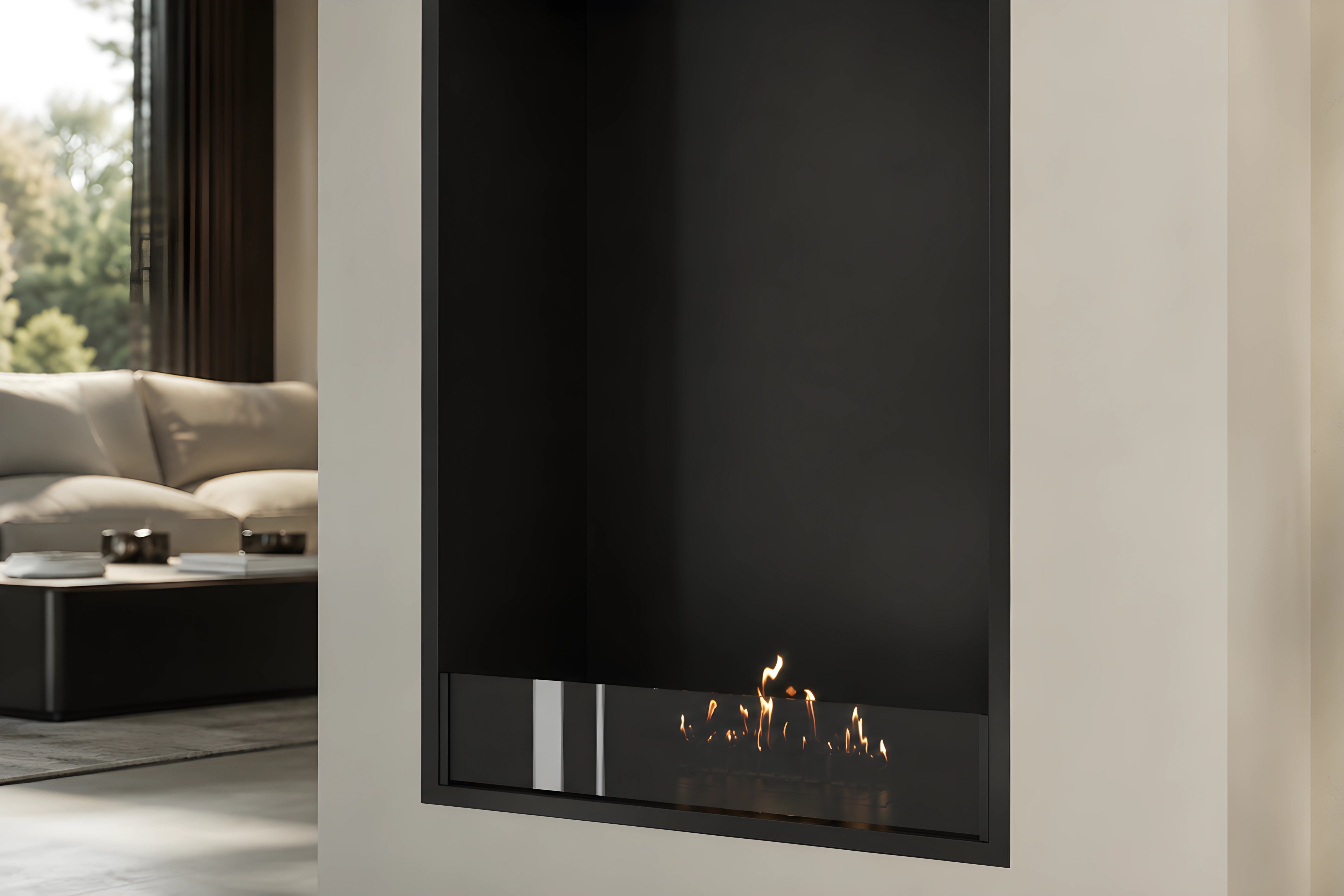 Image of Selected Vertical Fireplace 70 x 160 cm