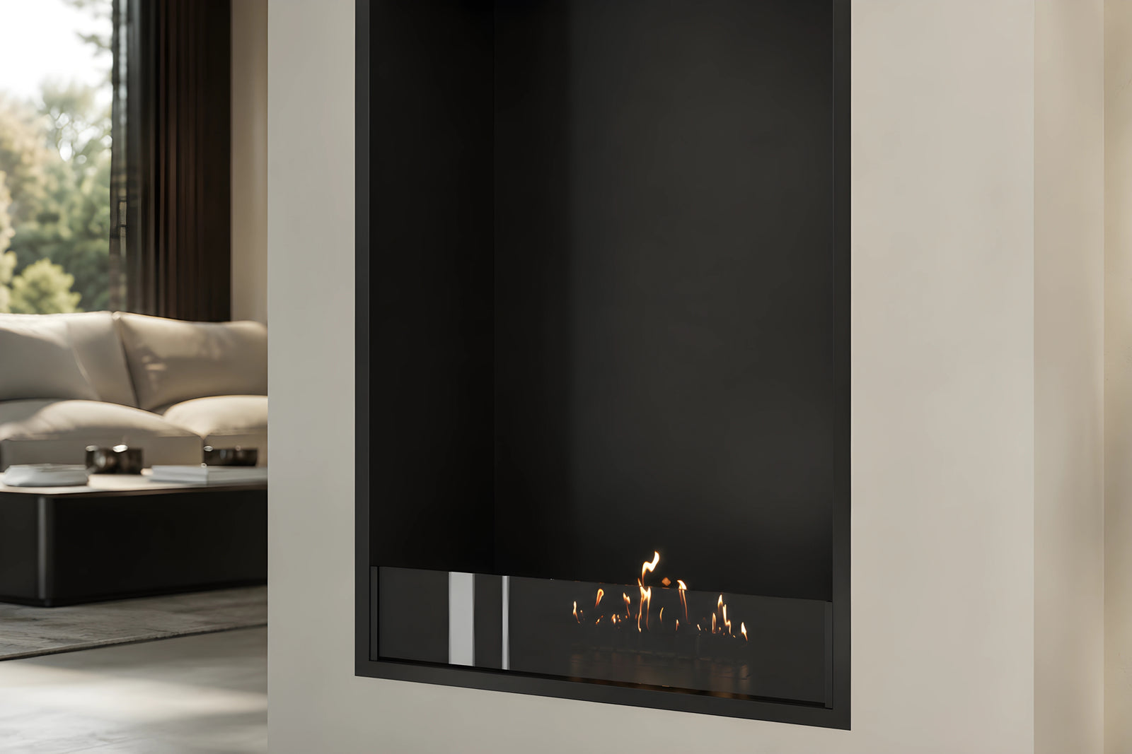 Selected Vertical Fireplace 70 x 160 cm