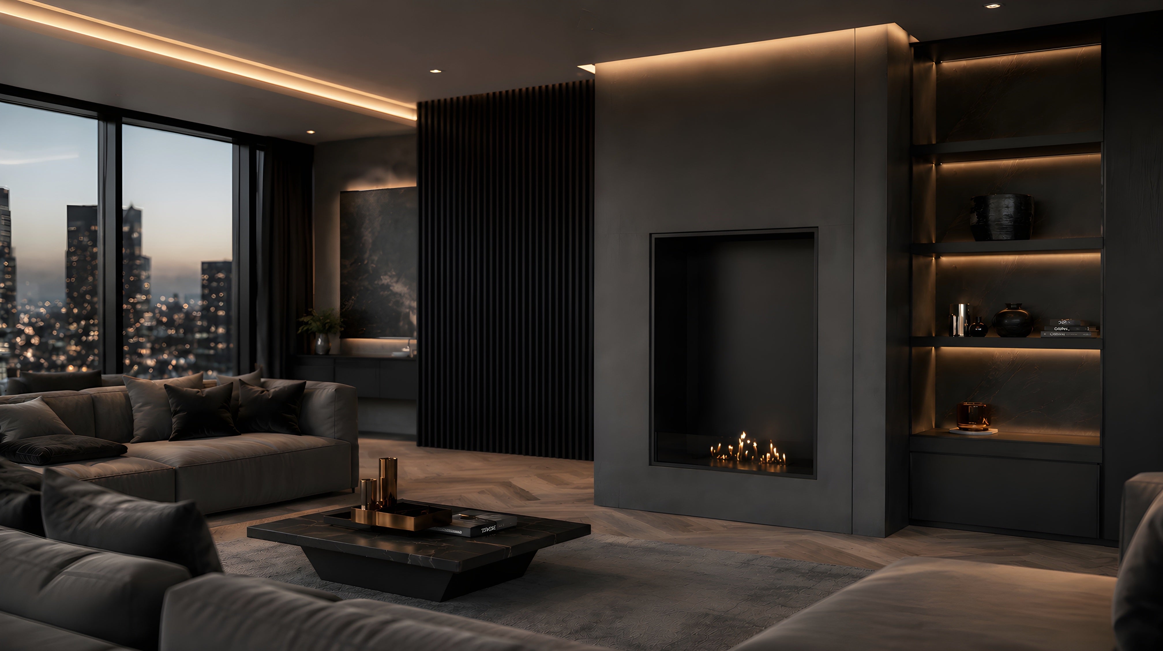 Image of Selected Vertical Fireplace 80 x 100 cm