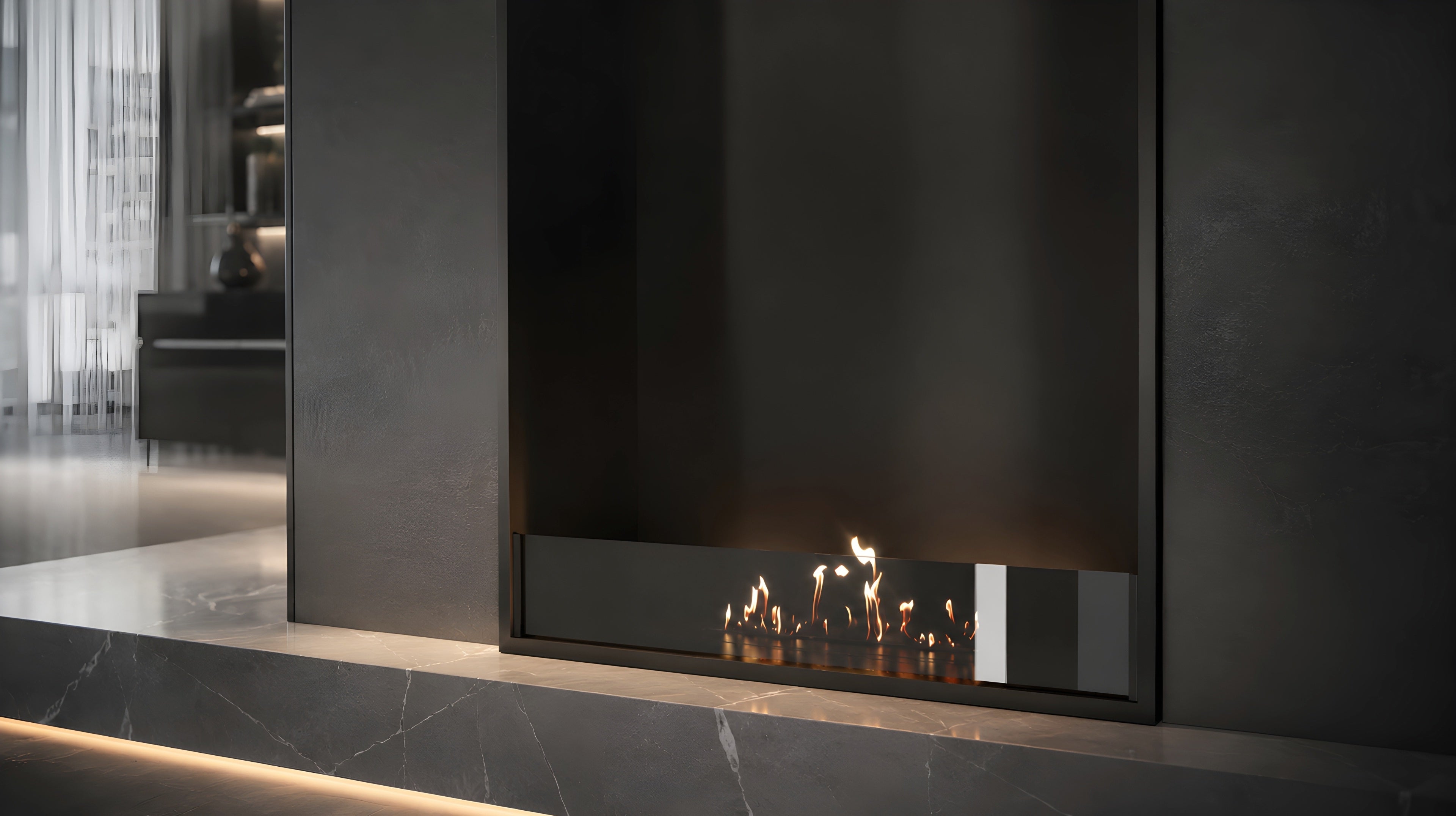 Image of Selected Vertical Fireplace 80 x 120 cm