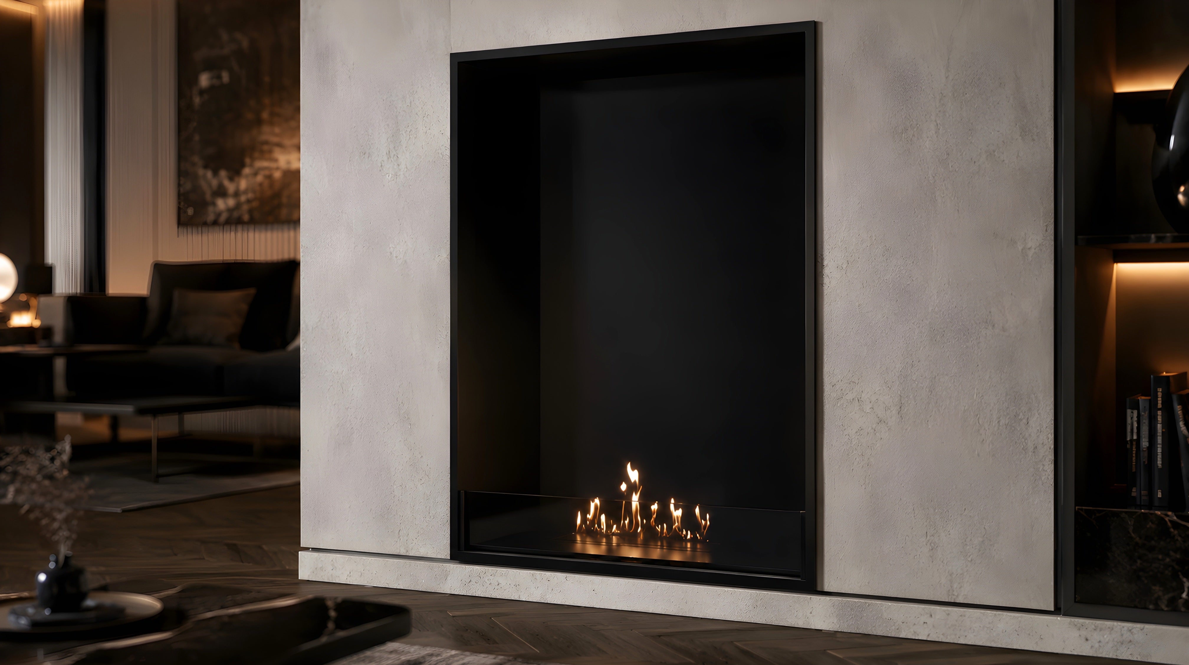 Image of Selected Vertical Fireplace 80 x 140 cm