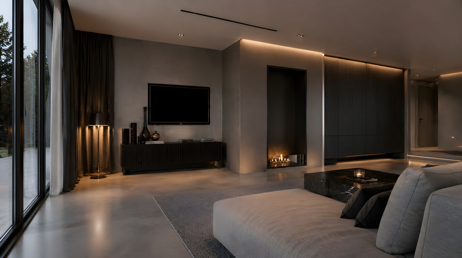 Selected Vertical Fireplace 80 x 160 cm