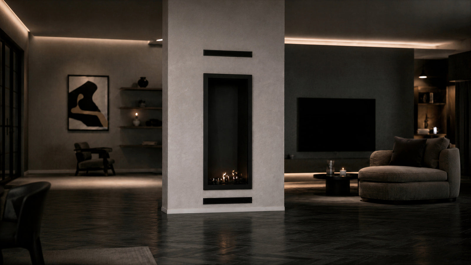 Selected Vertical Single-Sided Full Glass 60 x 180 cm